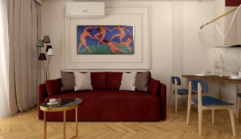 Sofa z obrazem