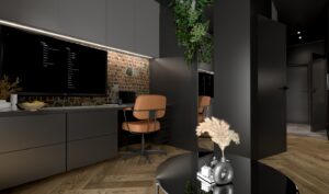 Opcja z miejscem do pracy w domu